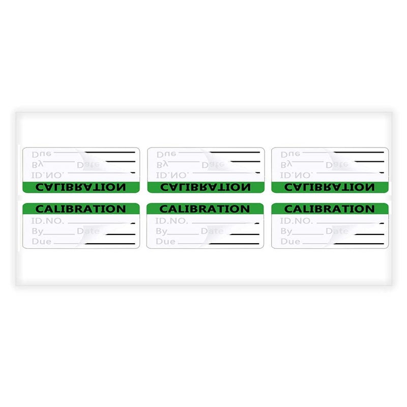 Besttile Calibration Stickers,Green Black Word Calibration Labels, Self Laminating Protects Your Writing from Smearing,Tampering and Abrasion,Perfect for NIST, ISO Calibrate Equipment-132 Labels/Pack - Image 2